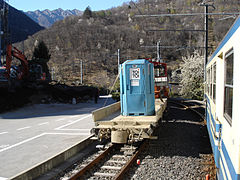 Toi Toi als Bahndienstfahrzeug in der Schweiz