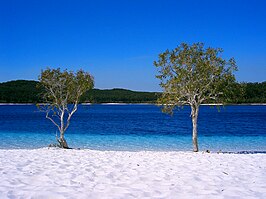 Lake McKenzie op Fraser Island