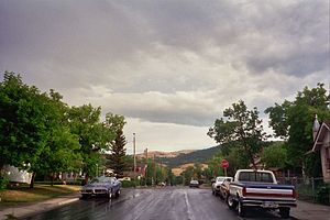 Residential area in Helena, Montana, USA