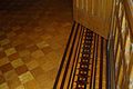 Beautifully-inlaid wooden floor detail