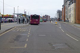 The site of Styring Street, with the completed interchange (compare with previous image)