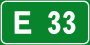 Italian traffic signs - strada europea 33.svg