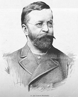 Ян Л. Прохазка на портрете Яна Вилимека, 1886