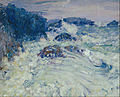 「荒れる海」1900年頃。油彩、キャンバス、83.3 × 98.3 cm。ニュー・サウス・ウェールズ州立美術館。