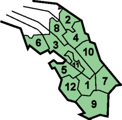 Cidades e Municípios da Ostrobótnia Central