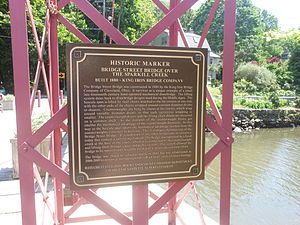 King Iron Bridge Historic Marker