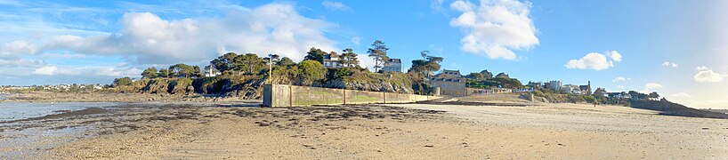 La plage de l’Islet à Lancieux dans les Côtes d’Armor.