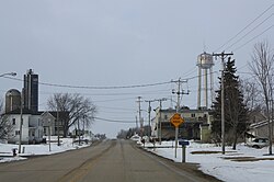 Looking north at LeRoy