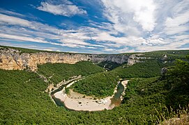 Les gorges de l'Ardèche