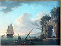 Claude Joseph Vernet: Seestück bei ruhigem Wetter und Sonnenuntergang