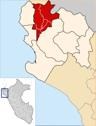 Provincia di Sullana – Mappa