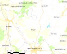 Mapa obce Serley