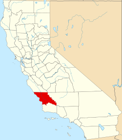 Karte von San Luis Obispo County innerhalb von Kalifornien