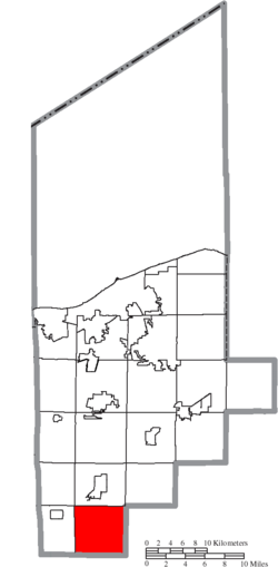 Location of Huntington Township in Lorain County