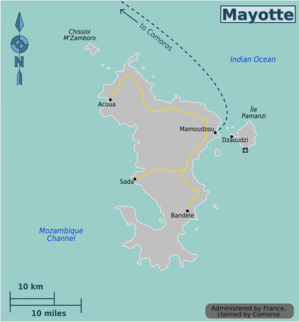 Mapa Mayotte