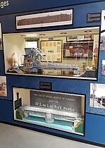 maquettes du Pegasus Bridge et du pont tournant sur l'Orne