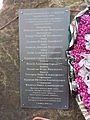 A memorial plaque for the dead