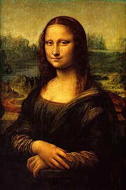 Mona Lisa by Leonardo da Vinci. Original painting from circa 1503–1507. Oil on poplar. 