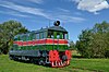 Preserved VME 1-116 at Haapsalu, Estonia, of the same original design as the Korean DVM-4 locomotives, in 2012