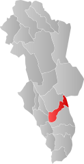 Lage der Kommune in der Provinz Hedmark