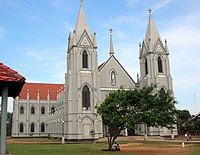 Kostel svatého Šebestiána, patrona města v Negombu
