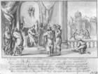 Niederländisch, Das Urteil des Kambyses, nach einem verlorenen Gemälde, Zeichnung, 16. Jahrhundert, Rijksarchief Zeeland.