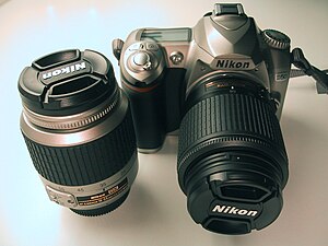 Nikon D50 double kit front