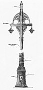 Drawing for Norrmalmstorg's lighting poles, 1911