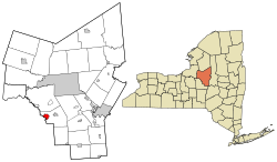 Location within Oneida County and New York