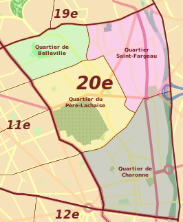 Kaart van Belleville