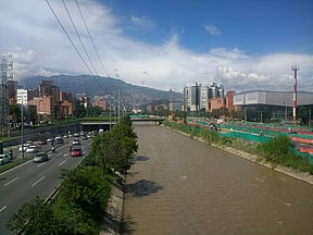 Upė Medeljino mieste