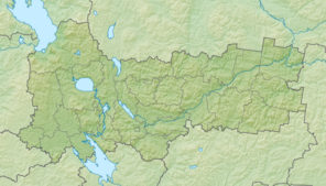 Кубенське озеро. Карта розташування: Вологодська область