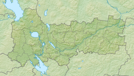 Location map Vologdos sritis