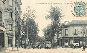 La rue du Goulet à la place Carnot.