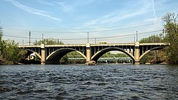 Passaic River Bridge mellan Totowa och Little Falls.