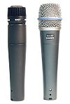 The Shure SM57 and Beta 57A dynamic microphones