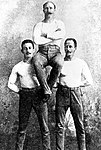 מימין לשמאל: הרמן ויינגרטנר (אנ'), קארל שומן ואלפרד פלאטו