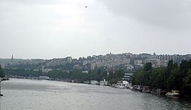 Saint-Cloud above the Seine