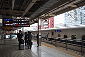 新幹線上り線ホーム（2018年4月）