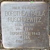 Stolperstein Herford Komturstraße 21 Dorothea Paula Ruschkewitz