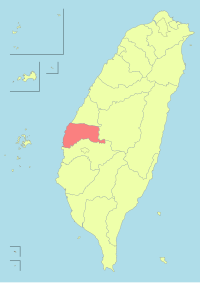 Taiwan ROC political division map Yunlin  County.svg