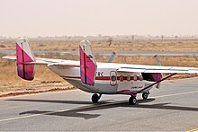 Antonov An-28 (ST-TRC) de Tarco Air en el Aeropuerto Internacional de Jartum (2012)