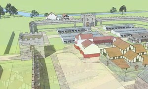 Файл: 3D-обзор римского форта Темплборо - Rotherham.webm