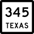 State Highway 345 marker