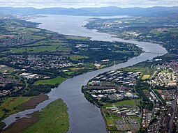 Newshot Island from the air