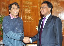 The former Chief Secretary of Gujarat, Dr. D.J. Pandian calling on the Union Minister for Railways, Shri Suresh Prabhakar Prabhu , in New Delhi on February 17, 2016.