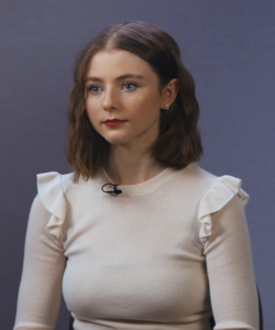 Thomasin McKenzie during an interview, November 2019.png