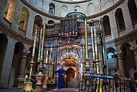 Tomb of Jesus in the Holy Sepulchre church in Jerusalem. Tomb of Jesus3.jpg