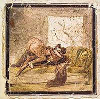 Wall painting - love-making - Pompeii - Napoli MAN 27684.jpg
