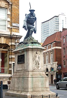 St Saviour's War Memorial War memorial on Borough High Street, south London - geograph.org.uk - 1522091.jpg